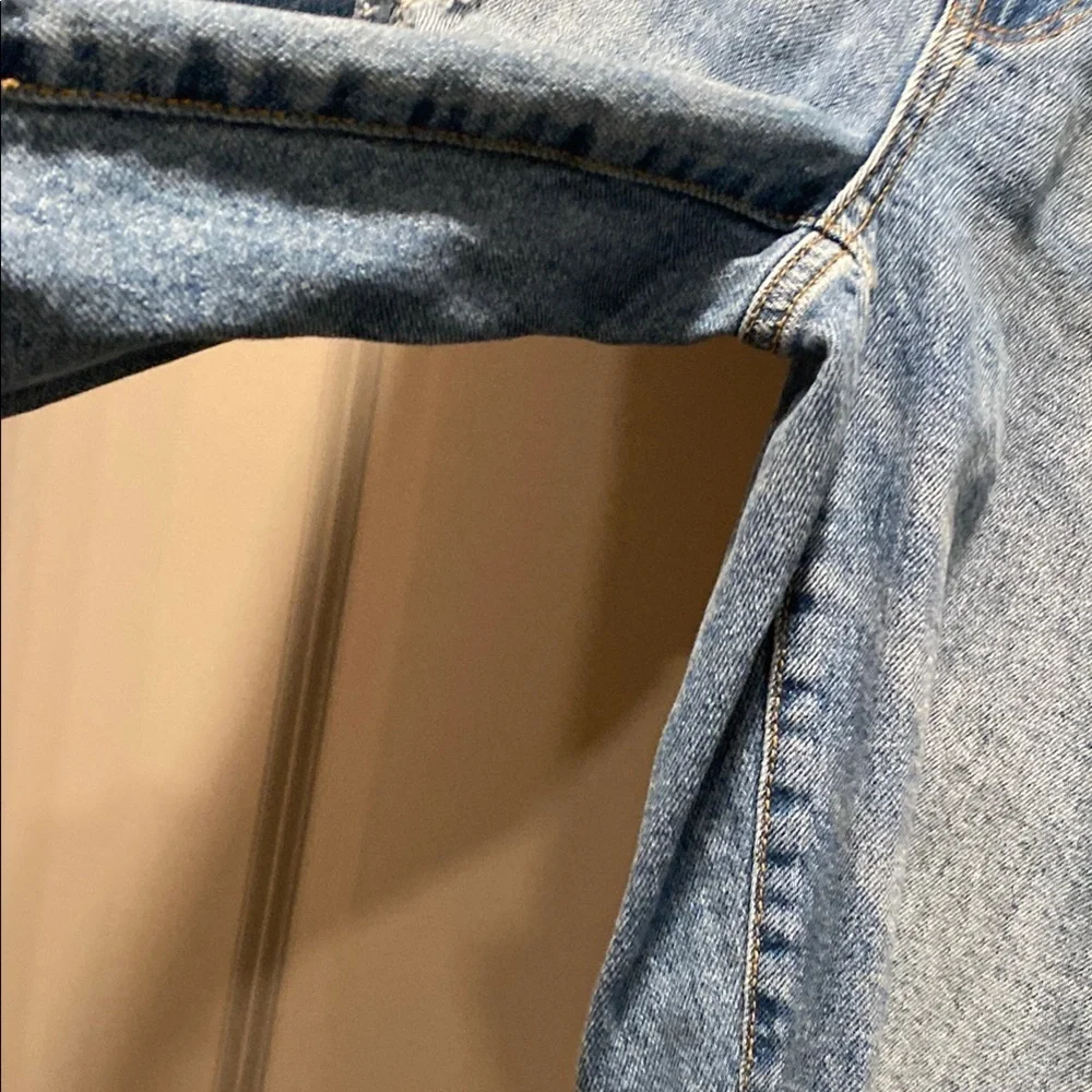 Rachel Roy Distressed Straight Leg Jeans 4 Mid Rise Denim - Picture 5 of 7